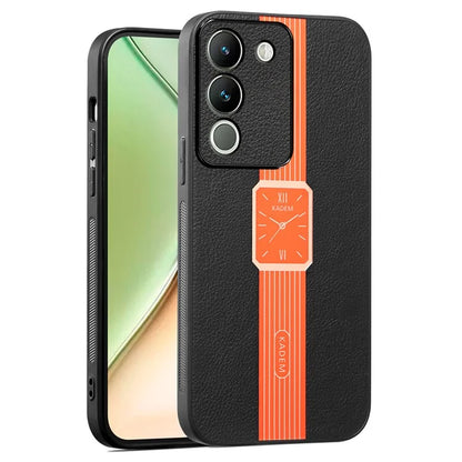 KADEM For vivo V30 Lite 5G PU+TPU+Acrylic Case Watch Pattern Smartphone Cover