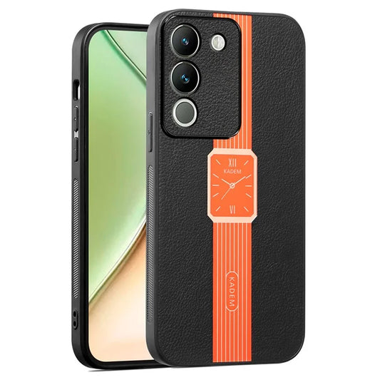 KADEM For vivo V30 Lite 5G PU+TPU+Acrylic Case Watch Pattern Smartphone Cover