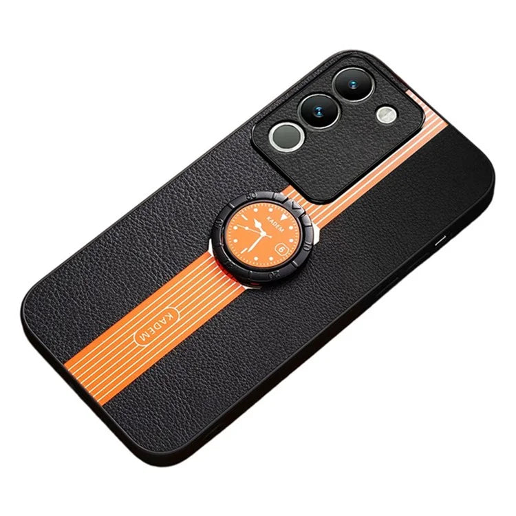 KADEM For vivo V30 Lite 5G Cover Rotary Kickstand Watch Pattern Cell Phone Case