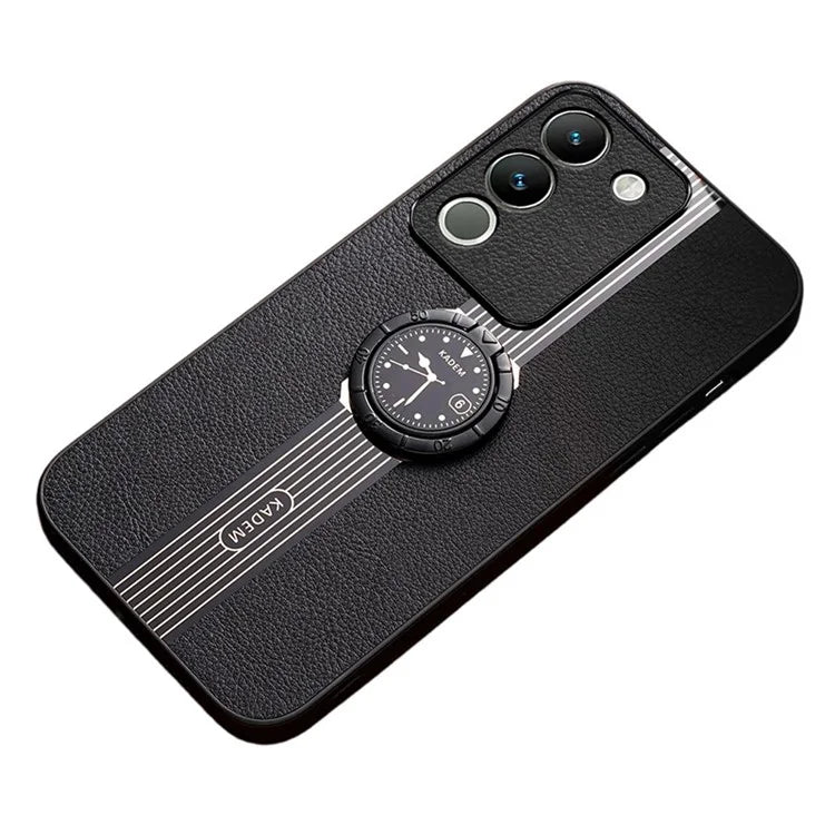KADEM For vivo V30 Lite 5G Cover Rotary Kickstand Watch Pattern Cell Phone Case