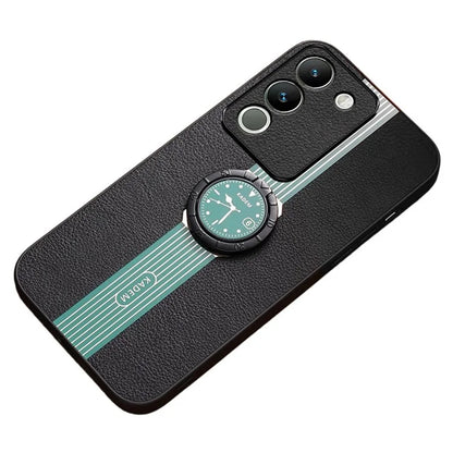KADEM For vivo V30 Lite 5G Cover Rotary Kickstand Watch Pattern Cell Phone Case
