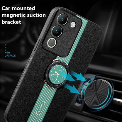 KADEM For vivo V30 Lite 5G Cover Rotary Kickstand Watch Pattern Cell Phone Case