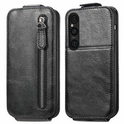 For Sony Xperia 1 V Case Shock-Absorbent Vertical Flip Stand Phone Cover