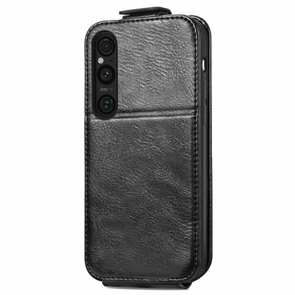 For Sony Xperia 1 V Case Shock-Absorbent Vertical Flip Stand Phone Cover
