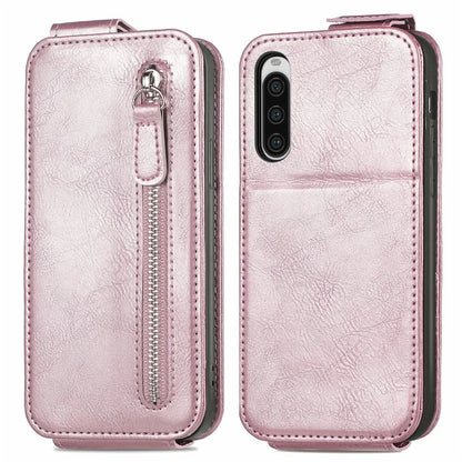 For Sony Xperia 10 V Phone Case Vertical Flip Drop Resistant PU Leather Cover
