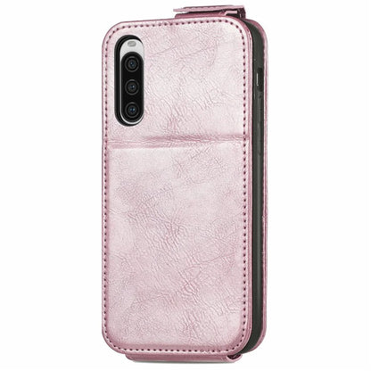 For Sony Xperia 10 V Phone Case Vertical Flip Drop Resistant PU Leather Cover