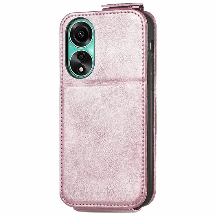For Oppo A78 4G Case Drop Resistant PU Leather Stand Smart Phone Protector
