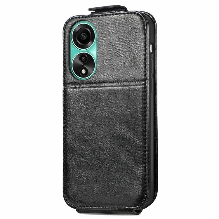 For Oppo A78 4G Case Drop Resistant PU Leather Stand Smart Phone Protector