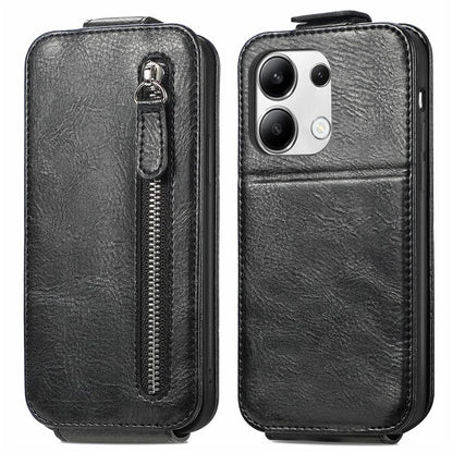 For Xiaomi Redmi Note 13 4G Case PU Leather Vertical Flip Down Wallet Phone Cover