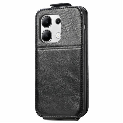 For Xiaomi Redmi Note 13 4G Case PU Leather Vertical Flip Down Wallet Phone Cover