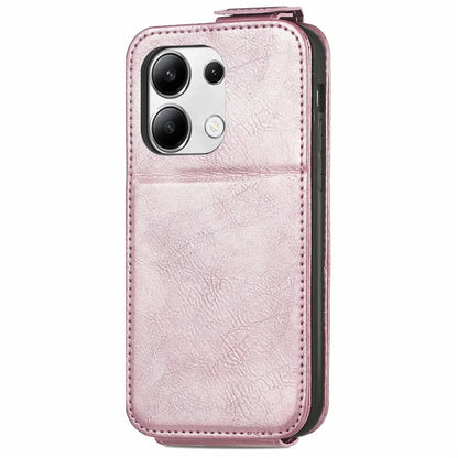 For Xiaomi Redmi Note 13 4G Case PU Leather Vertical Flip Down Wallet Phone Cover