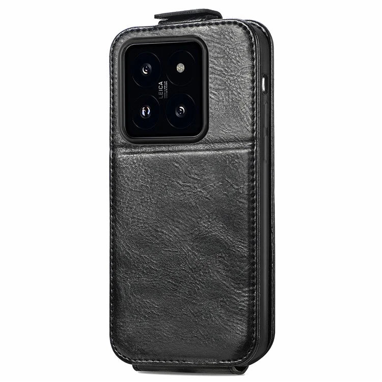 For Xiaomi 14 Magnetic Case PU Leather Zipper Wallet Phone Guard Cover