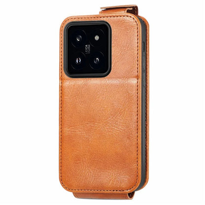For Xiaomi 14 Magnetic Case PU Leather Zipper Wallet Phone Guard Cover