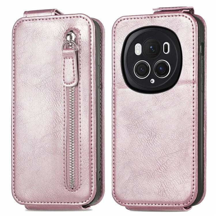 For Honor Magic6 Pro 5G Vertical Flip Case Full Protection PU Leather Phone Cover