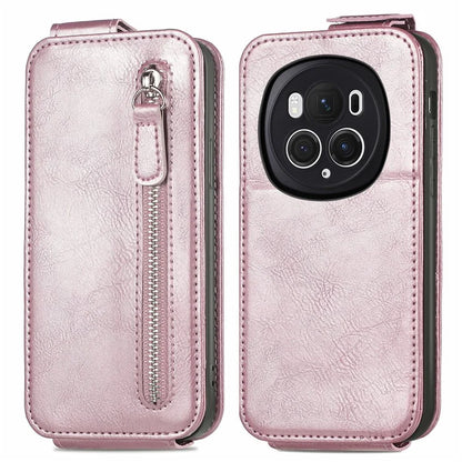 For Honor Magic6 Pro 5G Vertical Flip Case Full Protection PU Leather Phone Cover