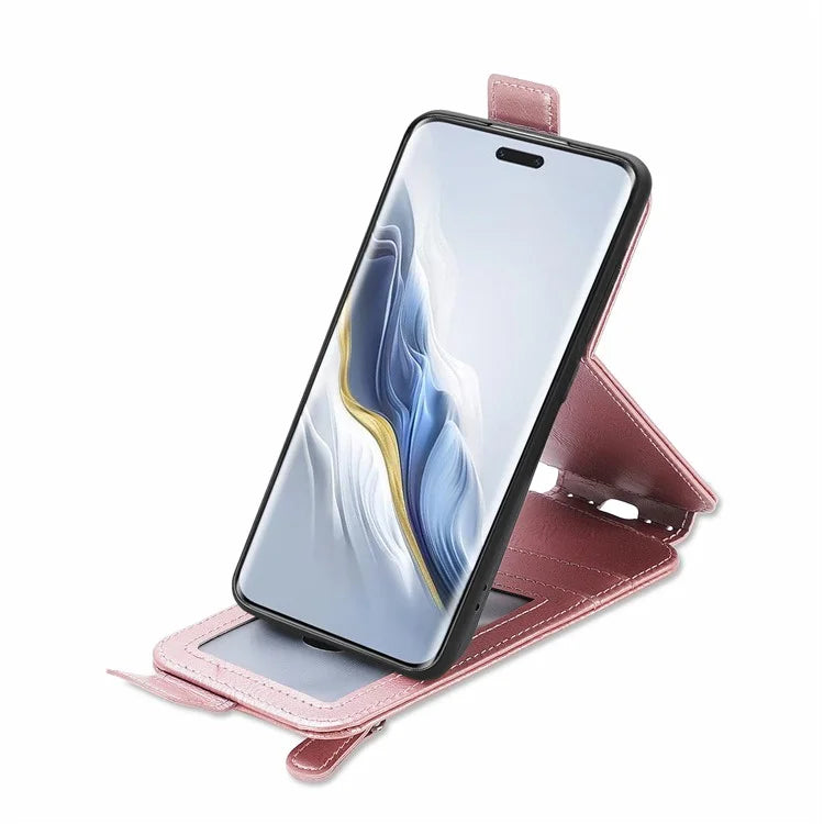 For Honor Magic6 Pro 5G Vertical Flip Case Full Protection PU Leather Phone Cover