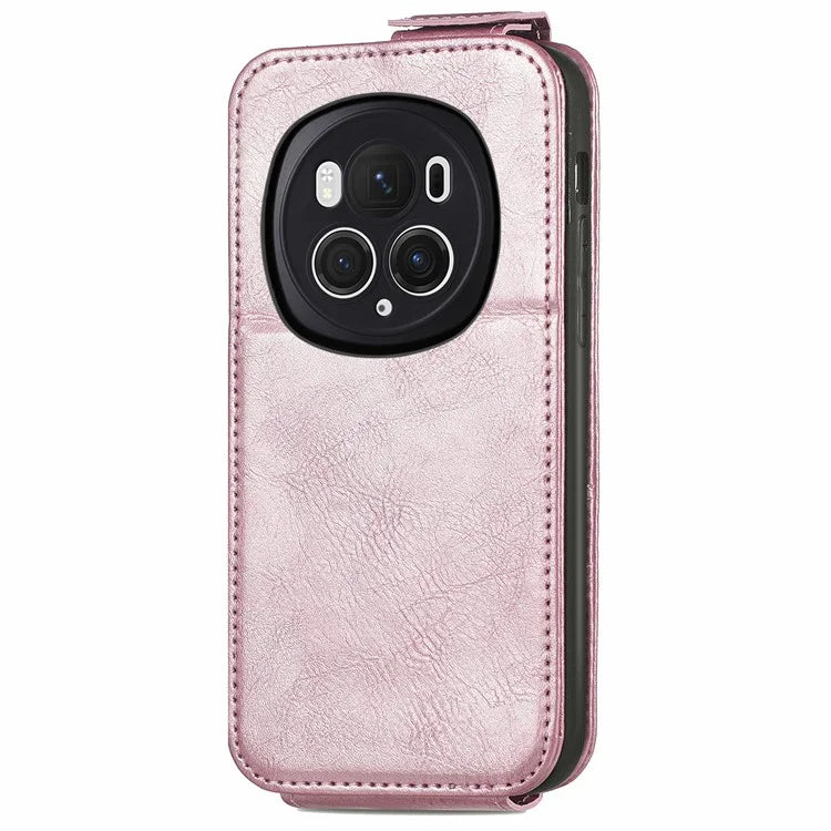 For Honor Magic6 Pro 5G Vertical Flip Case Full Protection PU Leather Phone Cover