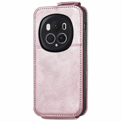 For Honor Magic6 Pro 5G Vertical Flip Case Full Protection PU Leather Phone Cover