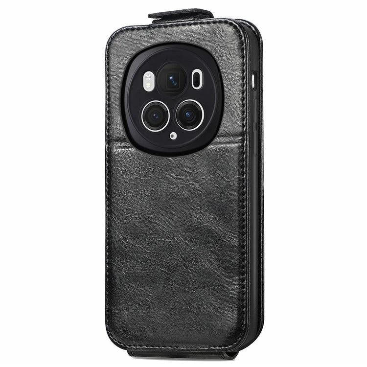 For Honor Magic6 Pro 5G Vertical Flip Case Full Protection PU Leather Phone Cover