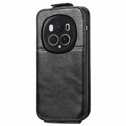 For Honor Magic6 Pro 5G Vertical Flip Case Full Protection PU Leather Phone Cover