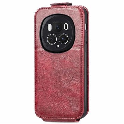 For Honor Magic6 Pro 5G Vertical Flip Case Full Protection PU Leather Phone Cover