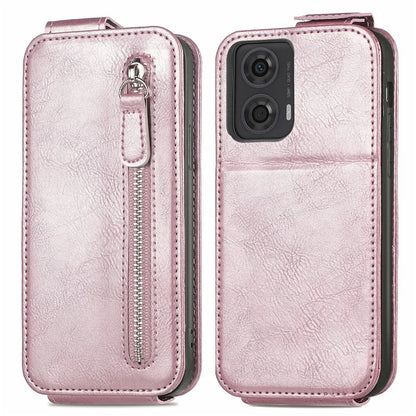 For Motorola Moto G24 4G / G04 4G Case with Card Holder PU Leather Phone Cover Vertical Flip