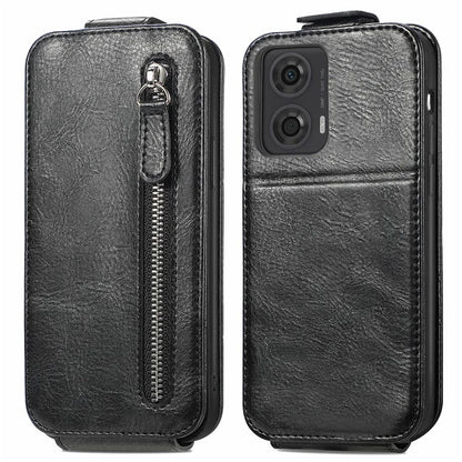 For Motorola Moto G24 4G / G04 4G Case with Card Holder PU Leather Phone Cover Vertical Flip