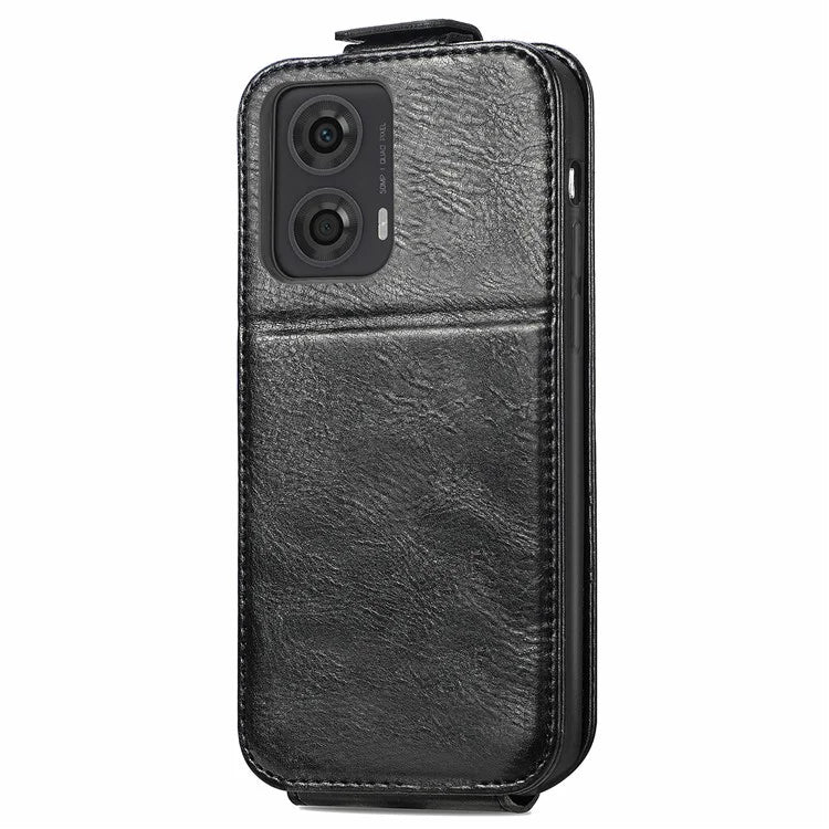 For Motorola Moto G24 4G / G04 4G Case with Card Holder PU Leather Phone Cover Vertical Flip