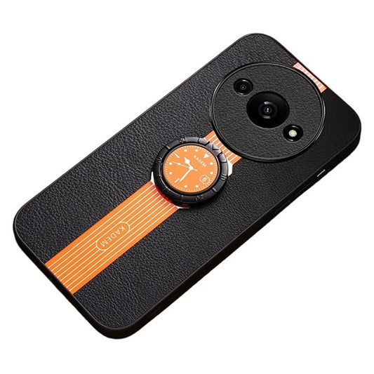 KADEM For Xiaomi Redmi A3 Case PU Leather Fall Protection Phone Back Cover Built-in Kickstand