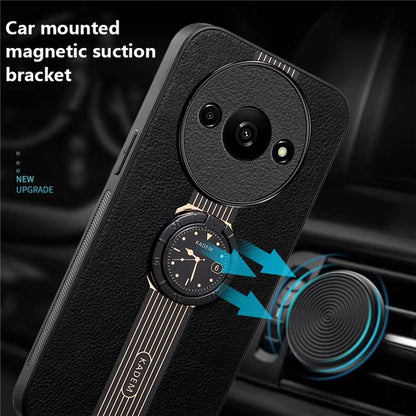 KADEM For Xiaomi Redmi A3 Case PU Leather Fall Protection Phone Back Cover Built-in Kickstand