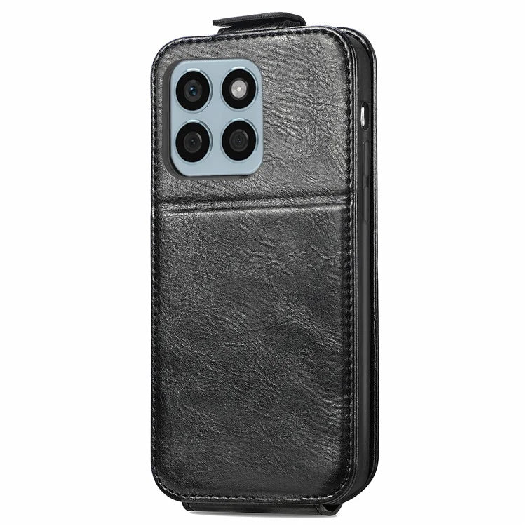 For Honor X8b 4G Case PU Leather Up and Down Open Zipper Wallet Phone Cover
