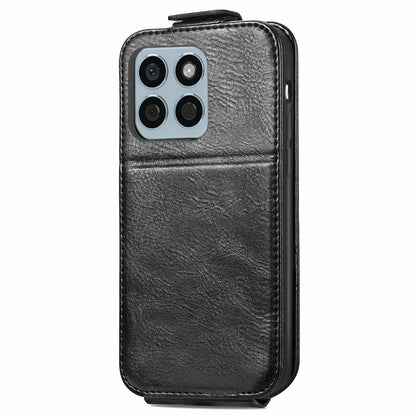 For Honor X8b 4G Case PU Leather Up and Down Open Zipper Wallet Phone Cover
