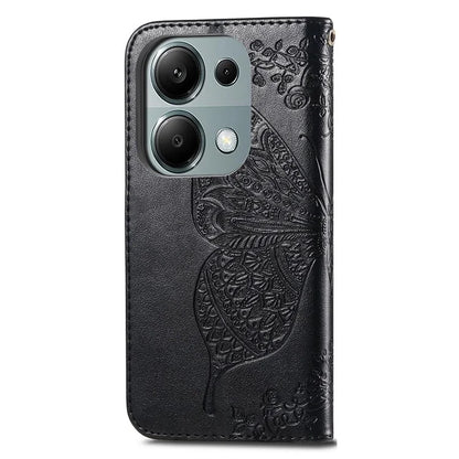 For Xiaomi Redmi Note 13 Pro 4G / Poco M6 Pro 4G Phone Case Butterfly Imprinted Cover with Card Holder