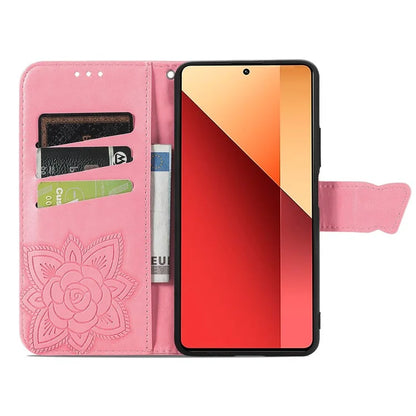 For Xiaomi Redmi Note 13 Pro 4G / Poco M6 Pro 4G Phone Case Butterfly Imprinted Cover with Card Holder