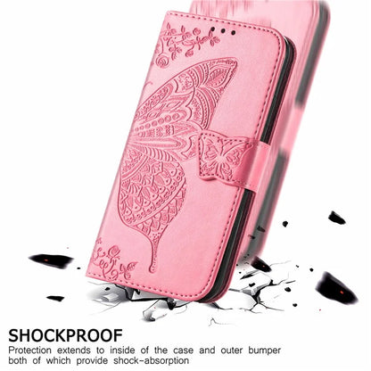 For Xiaomi Redmi Note 13 Pro 4G / Poco M6 Pro 4G Phone Case Butterfly Imprinted Cover with Card Holder