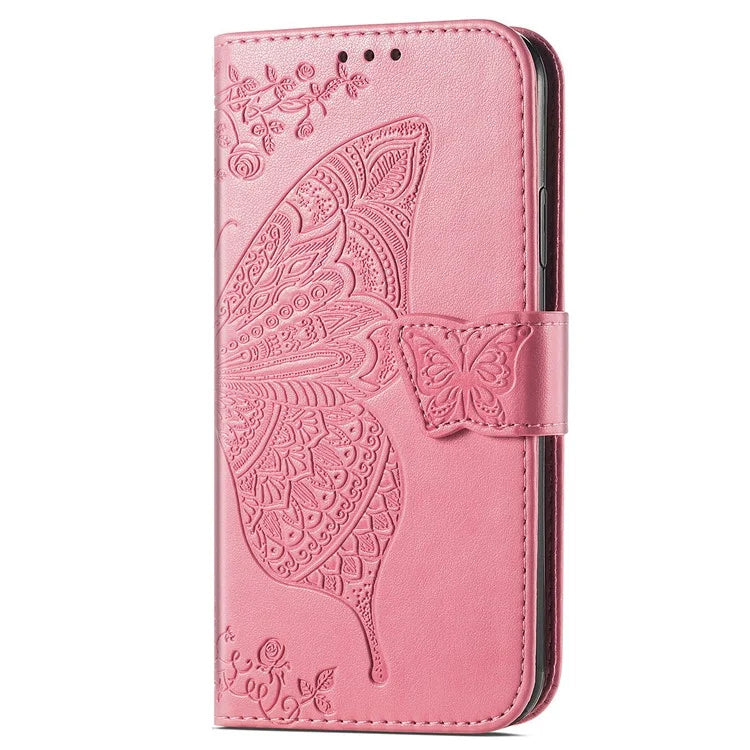 For Xiaomi Redmi Note 13 Pro 4G / Poco M6 Pro 4G Phone Case Butterfly Imprinted Cover with Card Holder