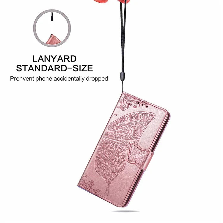 For Xiaomi Redmi Note 13 Pro 4G / Poco M6 Pro 4G Phone Case Butterfly Imprinted Cover with Card Holder