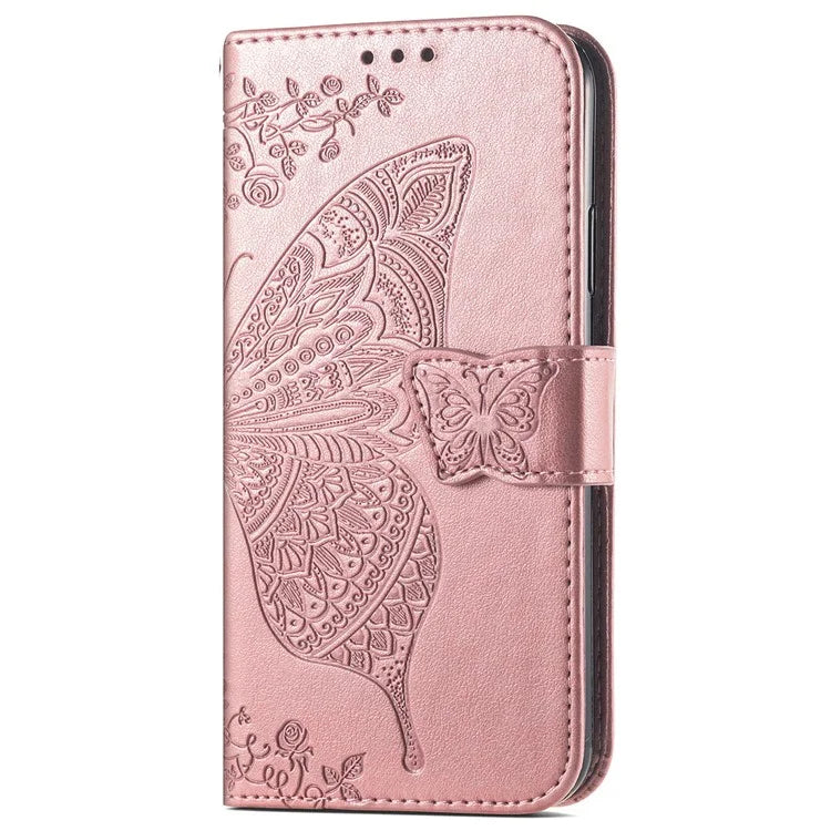 For Xiaomi Redmi Note 13 Pro 4G / Poco M6 Pro 4G Phone Case Butterfly Imprinted Cover with Card Holder
