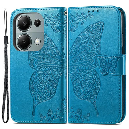 For Xiaomi Redmi Note 13 Pro 4G / Poco M6 Pro 4G Phone Case Butterfly Imprinted Cover with Card Holder