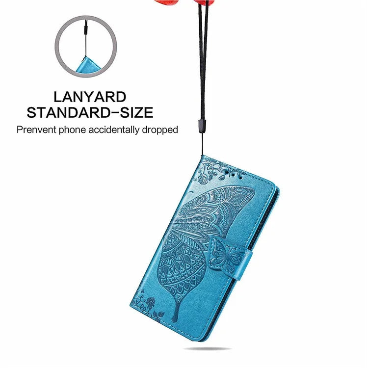 For Xiaomi Redmi Note 13 Pro 4G / Poco M6 Pro 4G Phone Case Butterfly Imprinted Cover with Card Holder