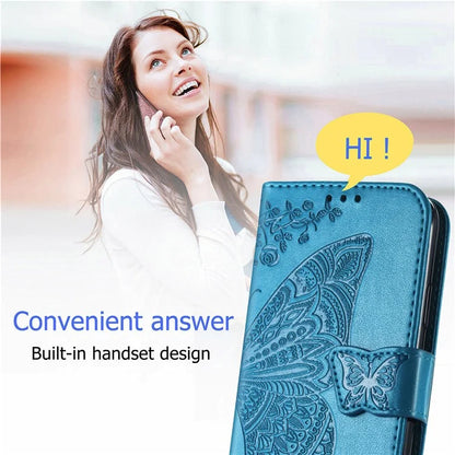 For Xiaomi Redmi Note 13 Pro 4G / Poco M6 Pro 4G Phone Case Butterfly Imprinted Cover with Card Holder