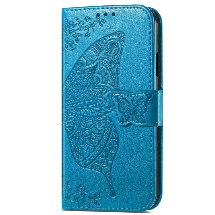 For Xiaomi Redmi Note 13 Pro 4G / Poco M6 Pro 4G Phone Case Butterfly Imprinted Cover with Card Holder