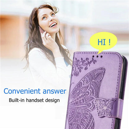 For Xiaomi Redmi Note 13 Pro 4G / Poco M6 Pro 4G Phone Case Butterfly Imprinted Cover with Card Holder