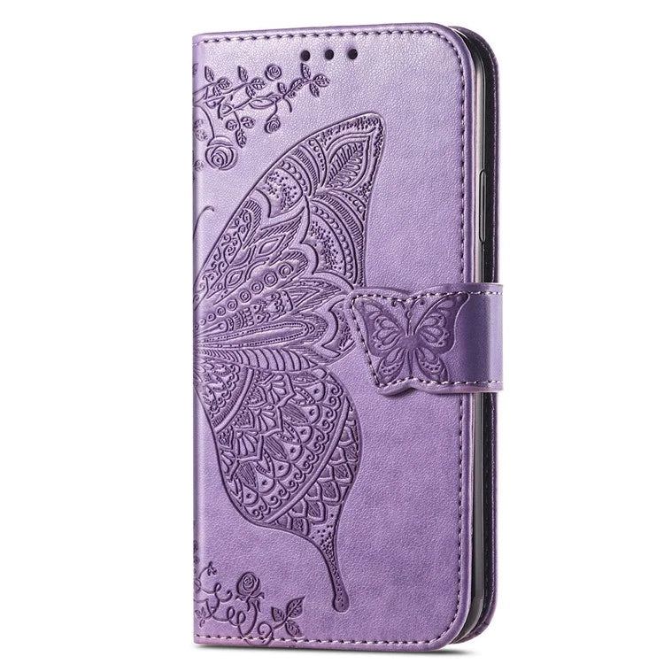 For Xiaomi Redmi Note 13 Pro 4G / Poco M6 Pro 4G Phone Case Butterfly Imprinted Cover with Card Holder