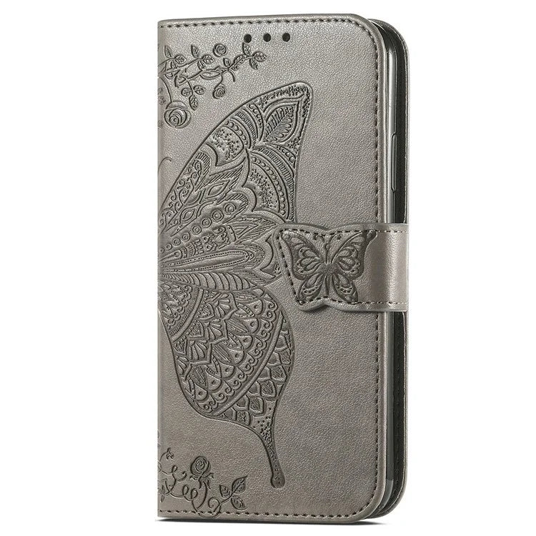 For Xiaomi Redmi Note 13 Pro 4G / Poco M6 Pro 4G Phone Case Butterfly Imprinted Cover with Card Holder