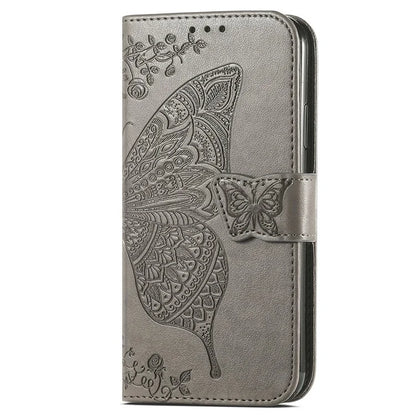 For Xiaomi Redmi Note 13 Pro 4G / Poco M6 Pro 4G Phone Case Butterfly Imprinted Cover with Card Holder
