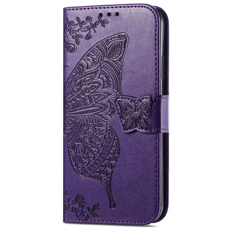For Xiaomi Redmi Note 13 Pro 4G / Poco M6 Pro 4G Phone Case Butterfly Imprinted Cover with Card Holder