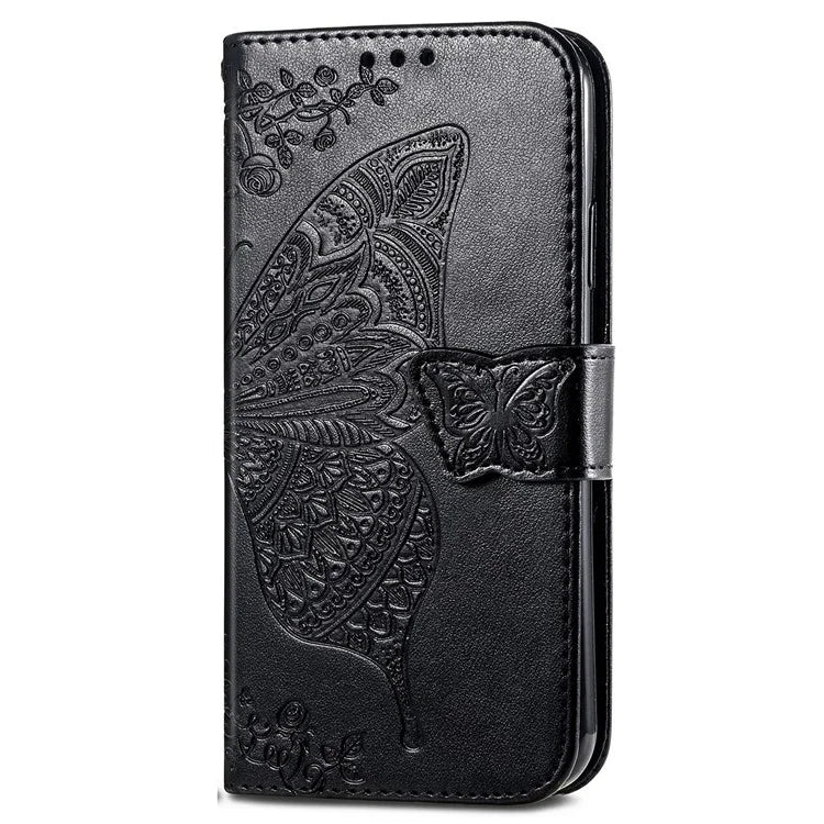 For Honor X7b 4G Shockproof Case Butterfly Pattern Wallet Style Phone Guard Cover