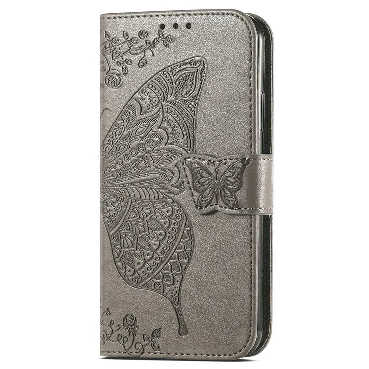 For Honor X7b 4G Shockproof Case Butterfly Pattern Wallet Style Phone Guard Cover