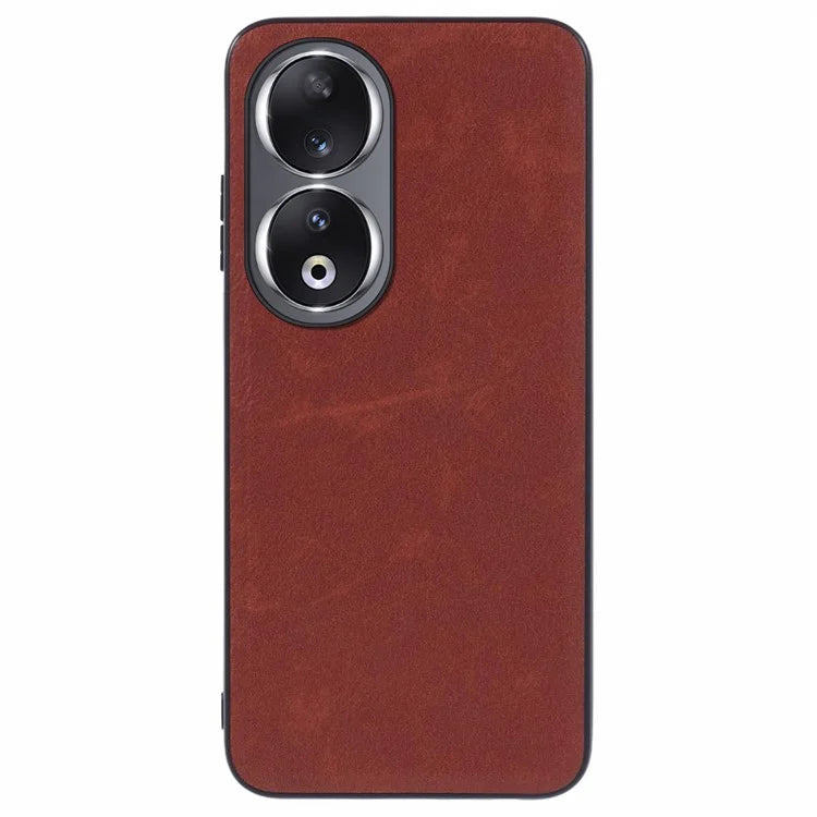 For Honor 90 Slim Case Retro Style PU+PC+TPU Smart Phone Cover